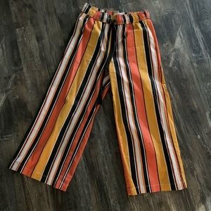 urban outfitters striped drawstring pants
